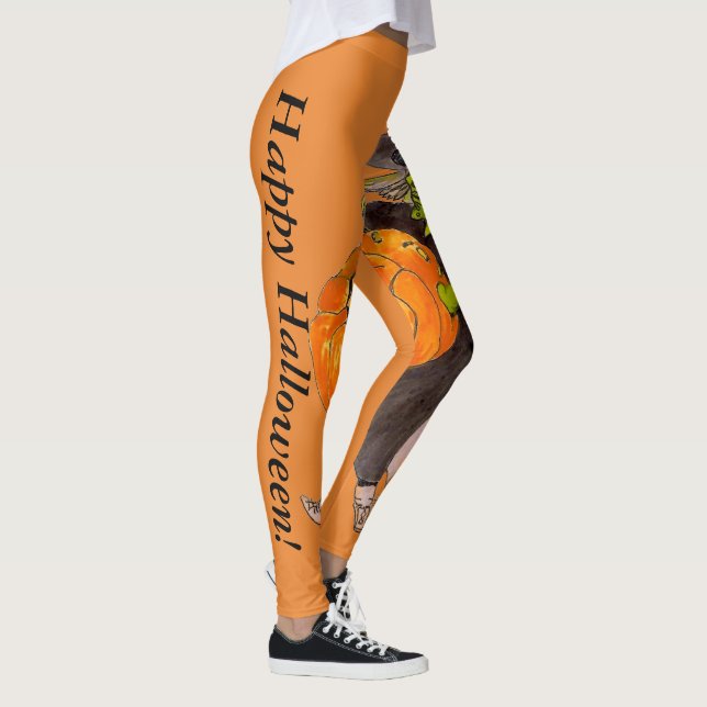 Legging Pumpkin Witch Warlock Halloween Rico Assustador (Direita)