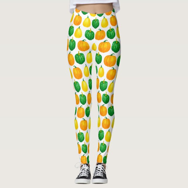 Legging Pumpkins watercolor (Frente)