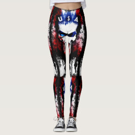 Legging Punisher Patriótico (EUA)