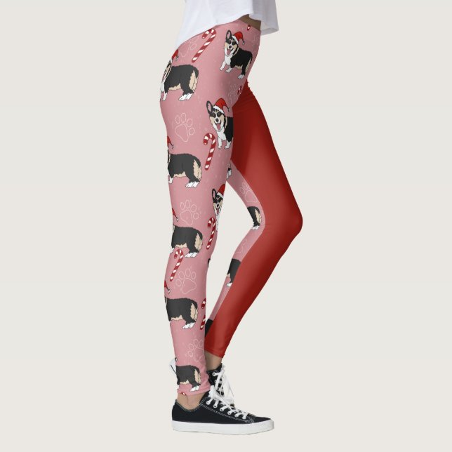 Legging Pup de Corgi de Natal (Direita)