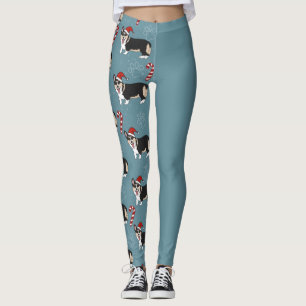 Legging Pup de Corgi de Natal