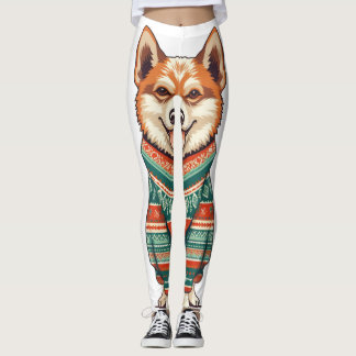 Legging Pup de Natal em Cozy Sweater