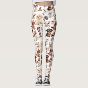 Legging Pupppy Dog Patterno