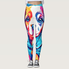 Legging Puppy com Design Casaco azul