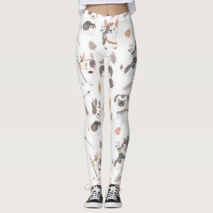 Legging Puppy Nativo Americano Cute