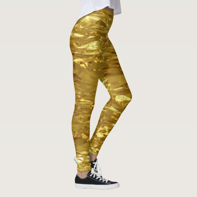 Legging PURE GOLD FOIL Patterno + texto/foto (Direita)