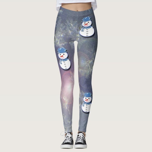 Legging Pure White Snowman (Frente)