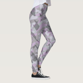 Legging Purple Camo abstract