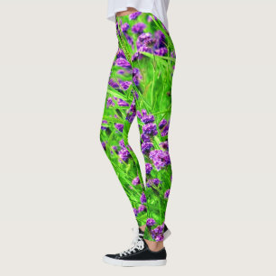 Legging Purple_Lavanda_Blooms,_