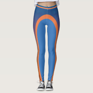 Legging Púrpura a laranja
