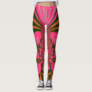 Legging Púrpura design de pano de fundo Mulheres
