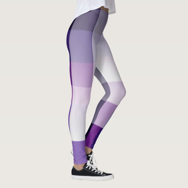 Legging Púrpura e branca (Direita)
