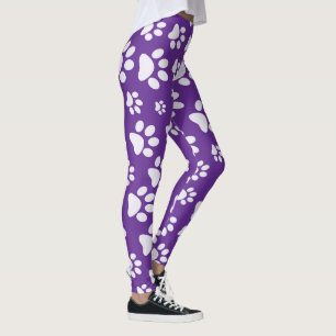 Legging Púrpura e brancaImprimir Pop