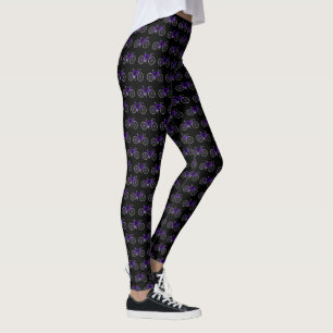 Legging Púrpura em preto
