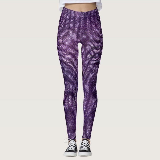 Legging Púrpura Nó Plum Congelado Sequência Esparcial Pret (Frente)