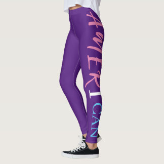 Legging Púrpura, rosa, branca, azul, mulher negra africana