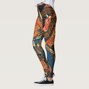 Legging Python de luta contra o Samurai no Japão
