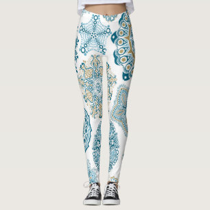 Legging Quadrado Floral Sem Costura: Colagem