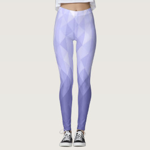 Legging Quadrados geométricos do triângulo violeta roxo