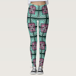 Legging Quadrados Sobrepostos