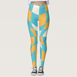 Legging Quadro de Verificação de Coração Floral Groovy Dai