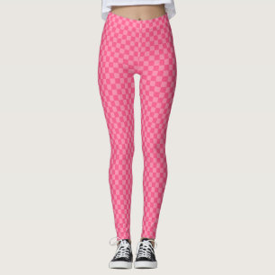 Legging Quadro de verificação rosa