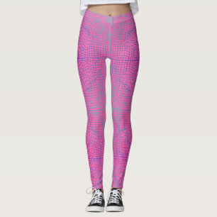 Legging Quadro distorcido.01.w Rosa BG