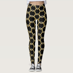Legging Qualquer cor com toques Dourados