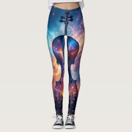 Legging Quando a música encontra as luzes do Cosmos Leggin
