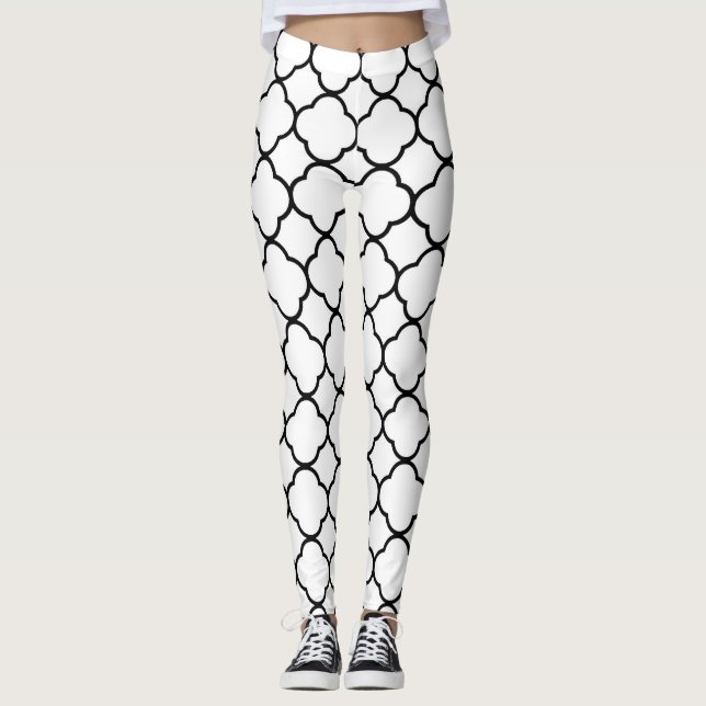 Legging Quaterfoil Branco (Frente)