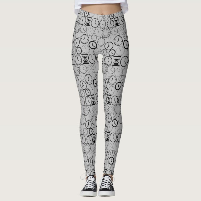 Legging Que horas são.wx4 L Cinza BG (Frente)