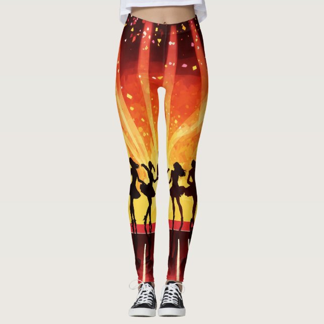 Legging Que tal "Dance Muse Leggings: Movimento Artístico (Frente)