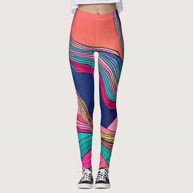 Legging Que tal "Kaleidoscope Spectrum: Multicolor Splen (Frente)