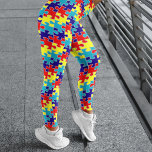 Legging Quebra-cabeça de Consciência Autismo<br><div class="desc">Mostre seu apoio para a consciência do autismo com essas leggings coloridas de quebra-cabeça. Feitas a partir de um tecido macio e alongado, estas leggings são perfeitas para o veste do dia a dia e ao mesmo tempo aumentam a conscientização para uma causa importante. Eles fazem um presente pensativo para...</div>