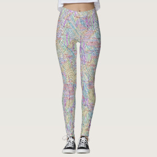 Legging Quebra-cabeça de Pesquisa em Palavras de Equações