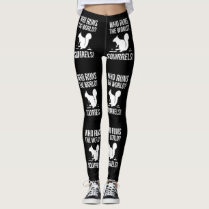 Legging Quem funciona o mundo? Esquilo