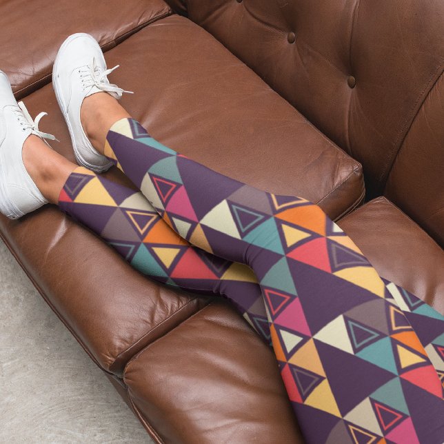 Legging Quilômetros de Triângulo Moderno (Criador carregado)