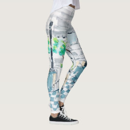 Legging Quiosque Xadrez Vista Parque