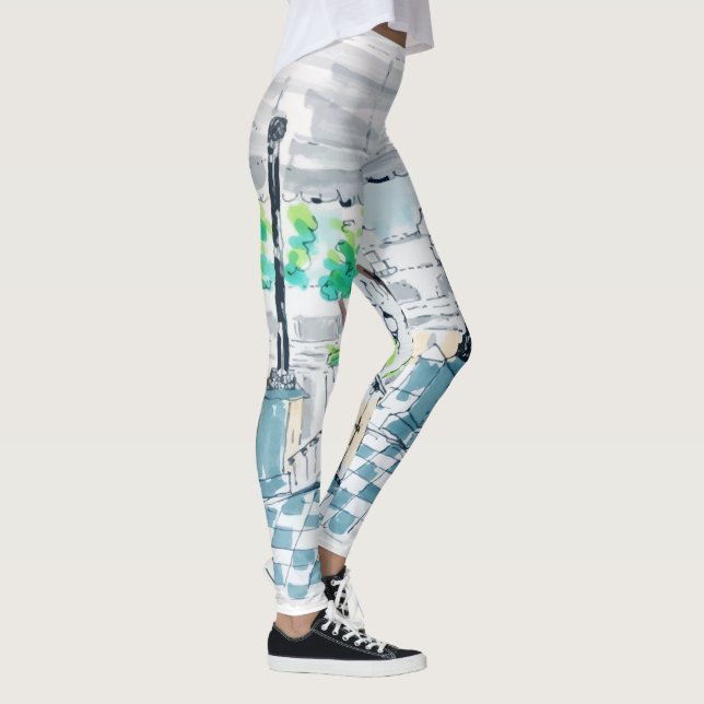 Legging Quiosque Xadrez Vista Parque (Direita)