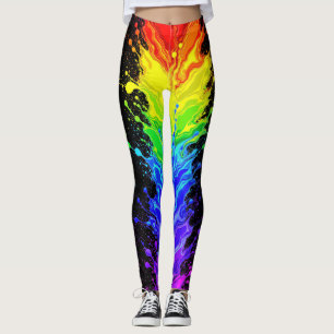 Legging “Radiação” – Um Padrão de Orgulho Abstrato