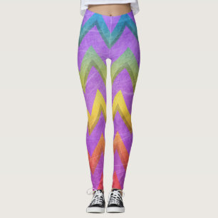 Legging Rainbow Chevron por Shirley Taylor