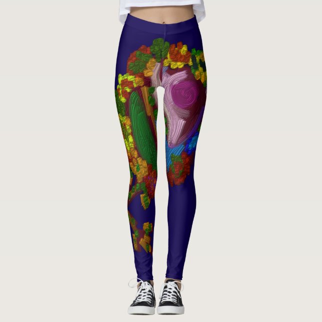 Legging Rainbow Colored Floral (Frente)