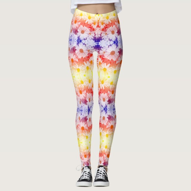 Legging Rainbow Daisies (Frente)