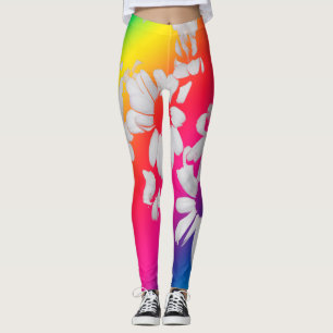 Legging Rainbow daisies