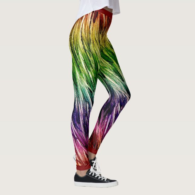Legging Rainbow Emu Feathered (Direita)