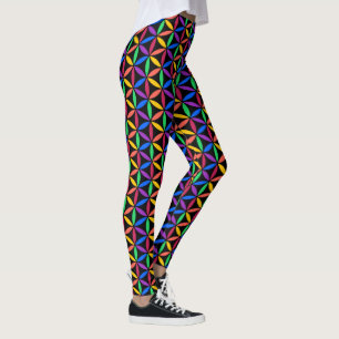 Legging Rainbow Flower of Life Standard (Flor da Vida)
