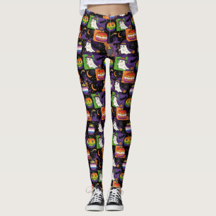 Legging Rainbow Ghost e Pumpkin Pride Halloween