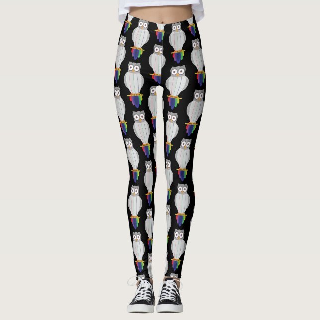 Legging Rainbow Owl (Frente)