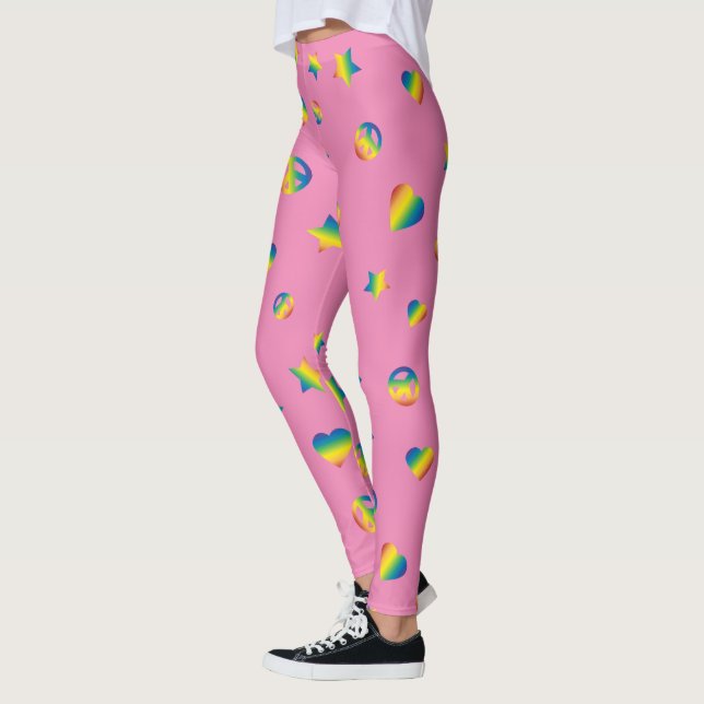 Legging Rainbow Peace and Love (Esquerda)