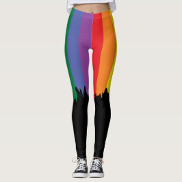 Legging Rainbow Pride Correndo Tinta Novelty Divertida